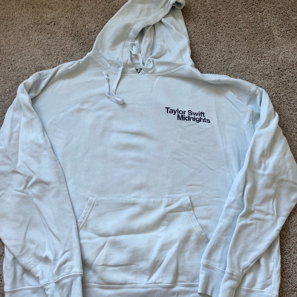 Taylor Swift official Midnights Light Blue Hoodie size XL